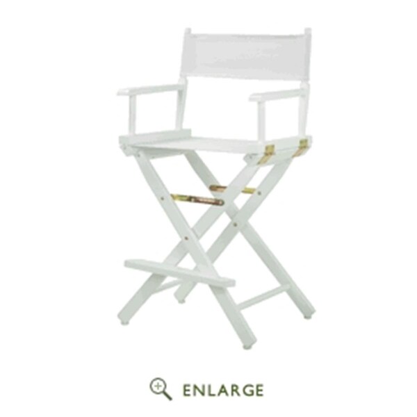 Casual Home Casual Home 220-01-021-29 24 in. Directors Chair White Frame with White Canvas 220-01/021-29 - main